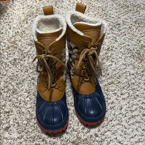 💯 authentic Coach leather and shearling boots